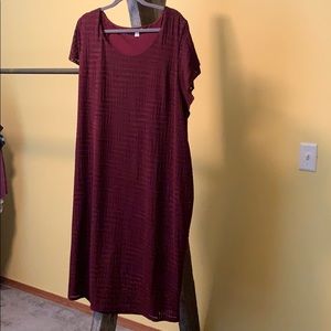 Burgundy dress
